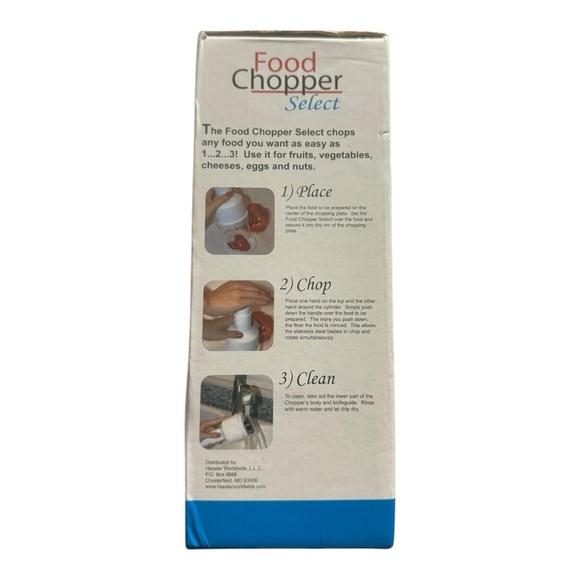 White and Blue Food Chopper - Picture 4 of 6